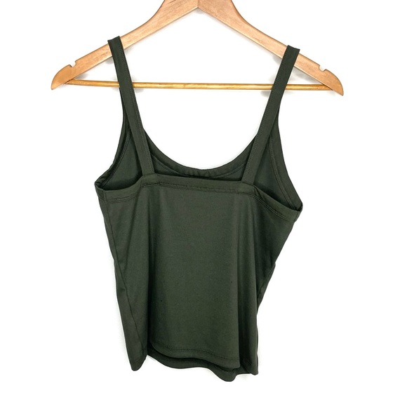 Olive Green Cami / Crop Tank - Picture 2 of 3